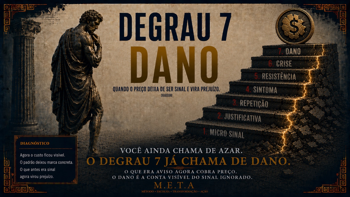 Degrau 7 da Escada dos Sinais: o preço deixa de ser sinal e vira dano concreto