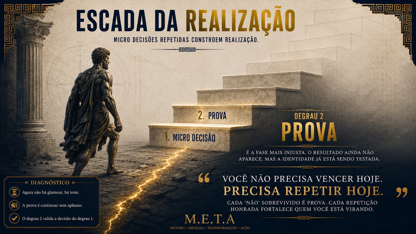 Escada da Realização começando pela microdecisão e pelo período de prova